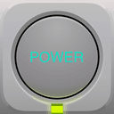 Decorative app icon floating in background